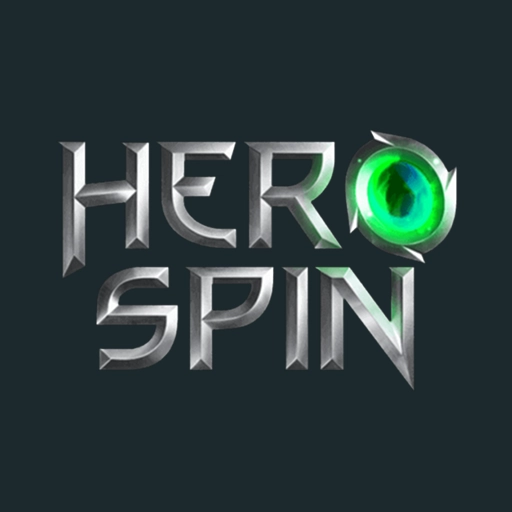 HeroSpin logo su sfondo scuro