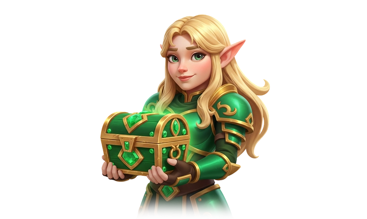 HeroSpin personaggio fantasy mascotte